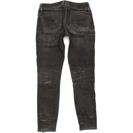 G-Star Lynn Mid Women Charcoal Skinny Slim Stretch Jeans W29 L32