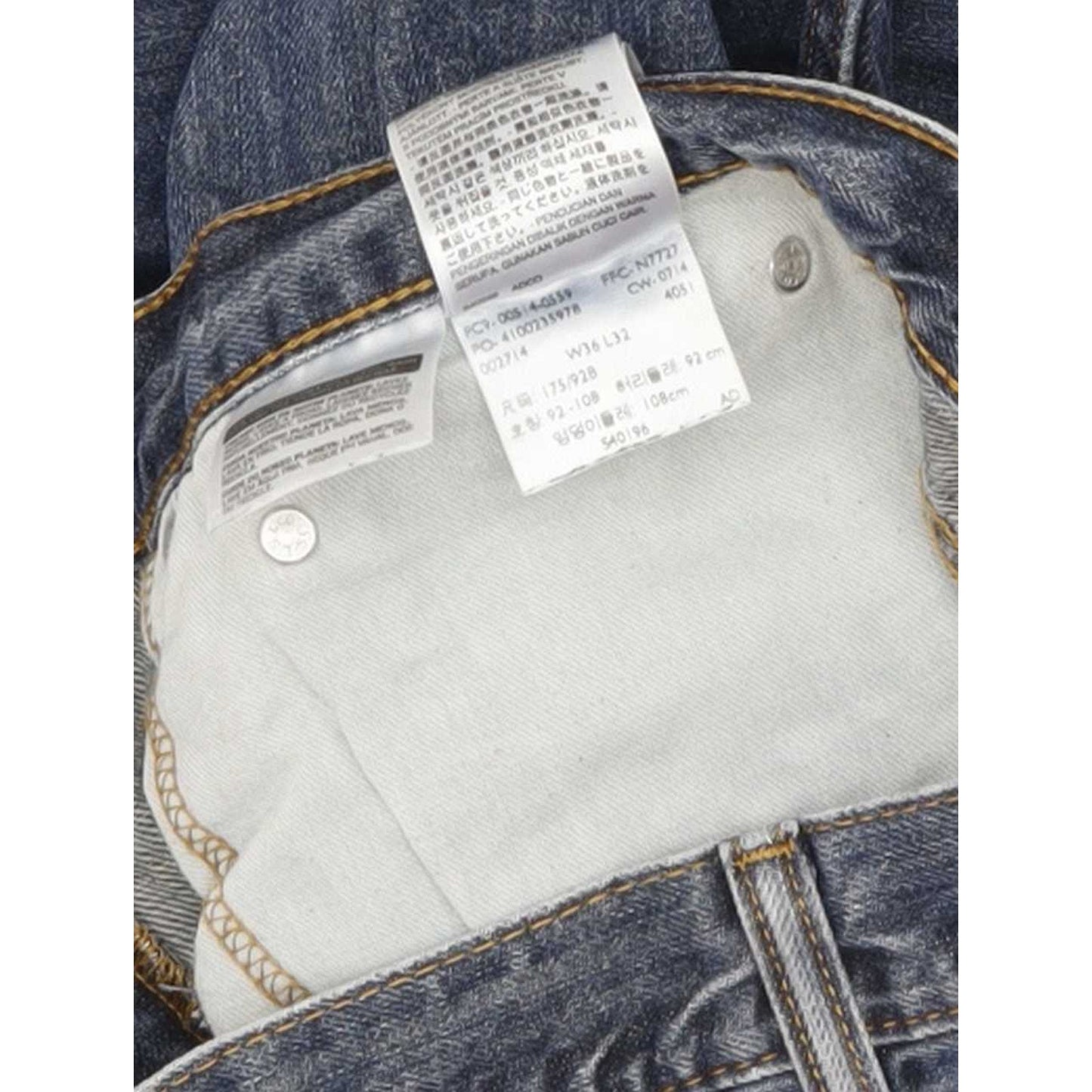Levi's 514 Men Blue Straight Slim Jeans W36 L32