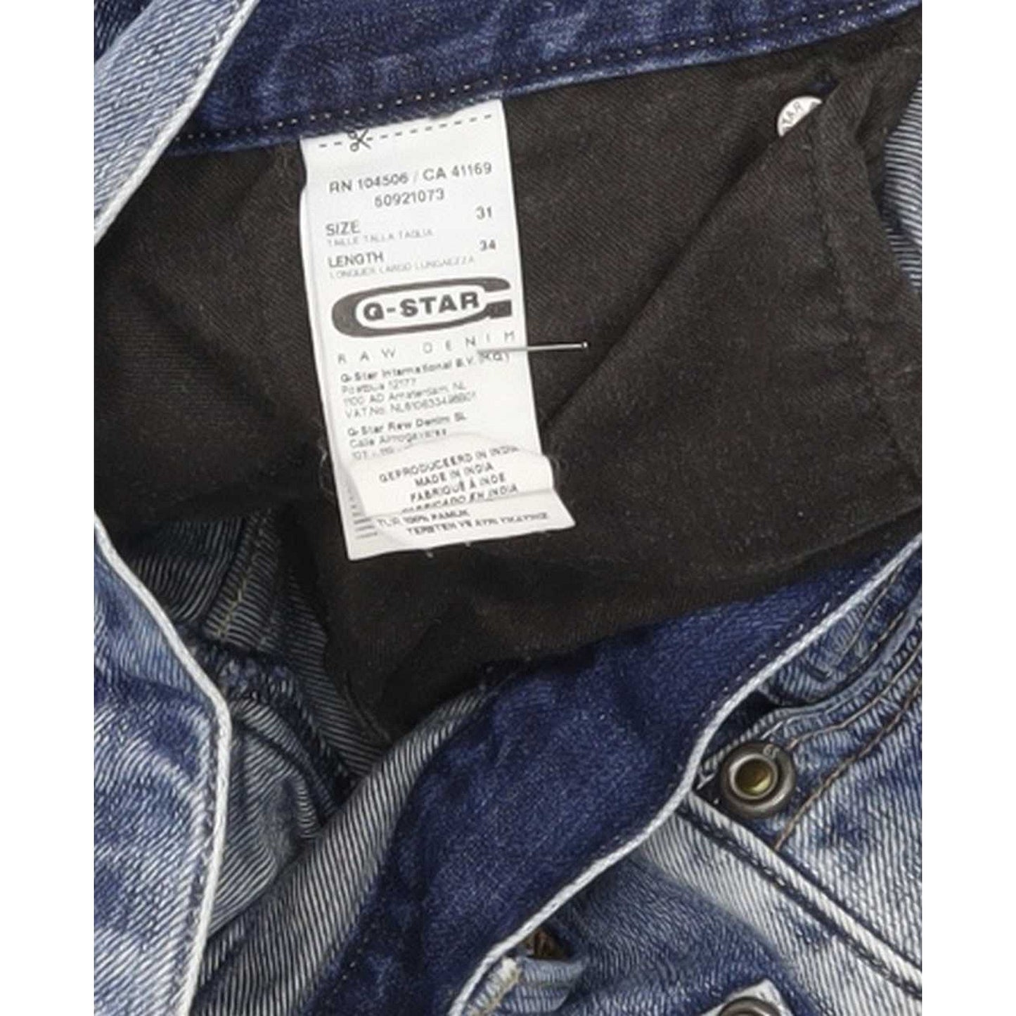 G-Star Coder Men Blue Straight Regular Jeans W31 L34
