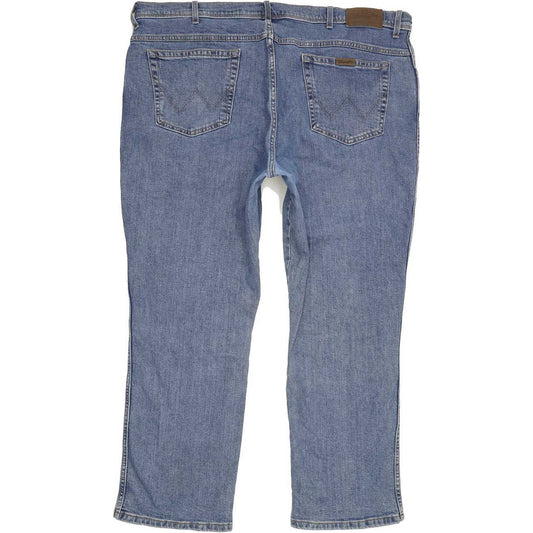 Wrangler Men Blue Straight Regular Stretch Jeans W43 L30