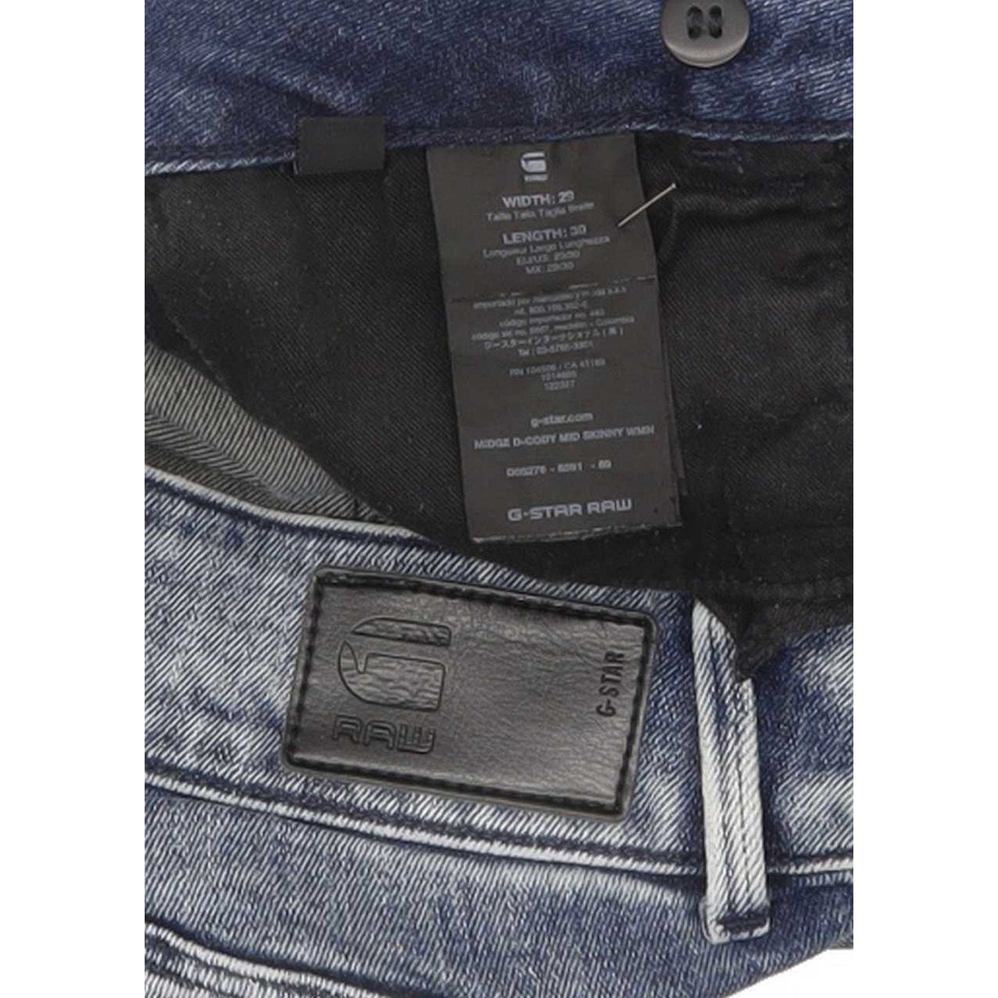 G-Star Midge D-Cody Women Blue Skinny Slim Stretch Jeans W29 L29