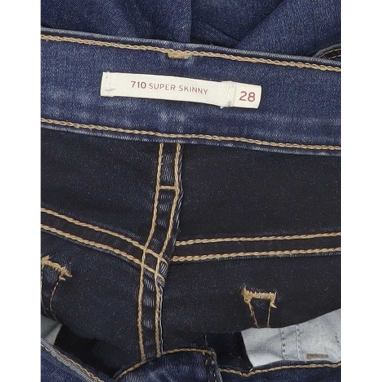 Levi's 710 Super Women Blue Skinny Jeans W28 L28