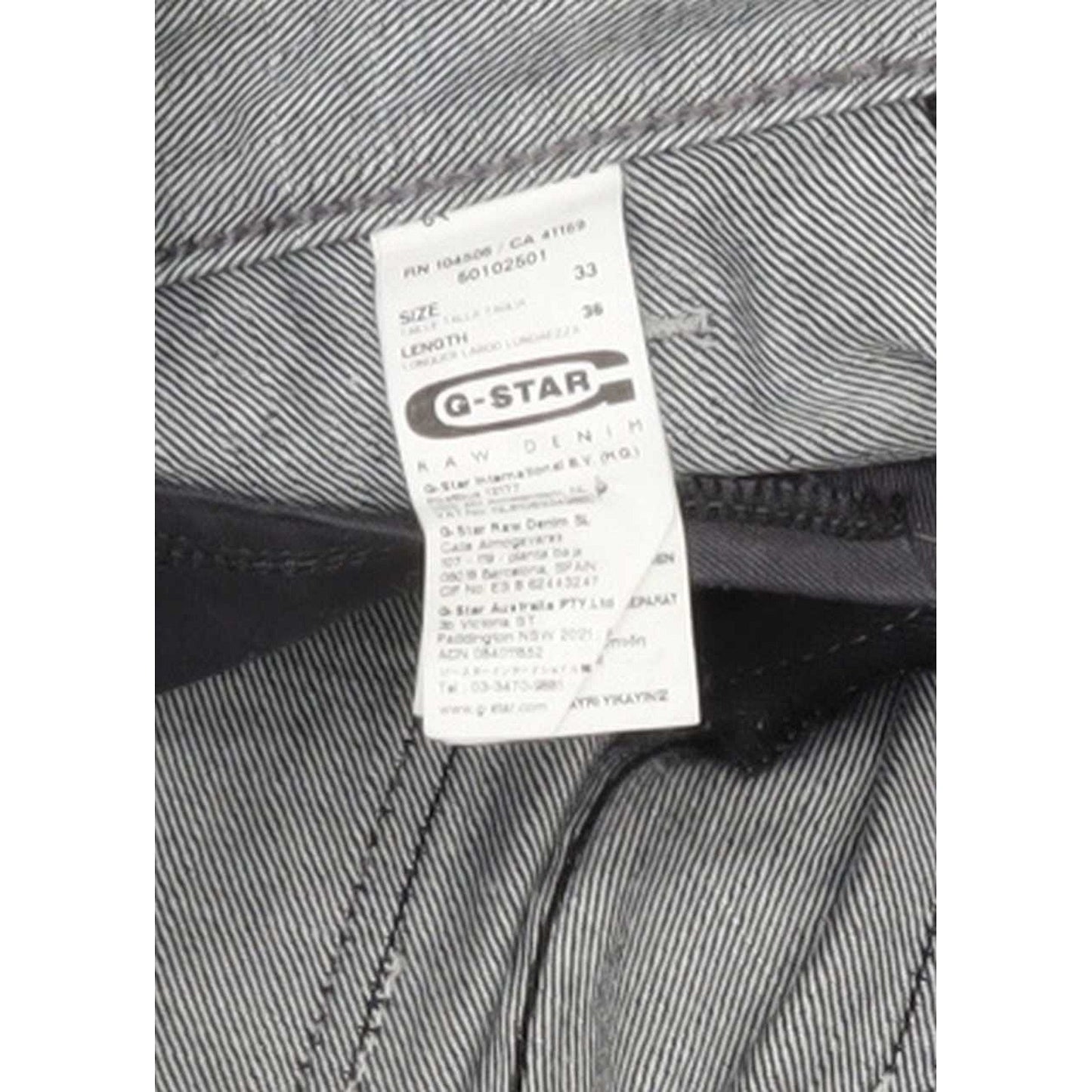 G-Star Radar Men Blue Straight Regular Jeans W33 L35