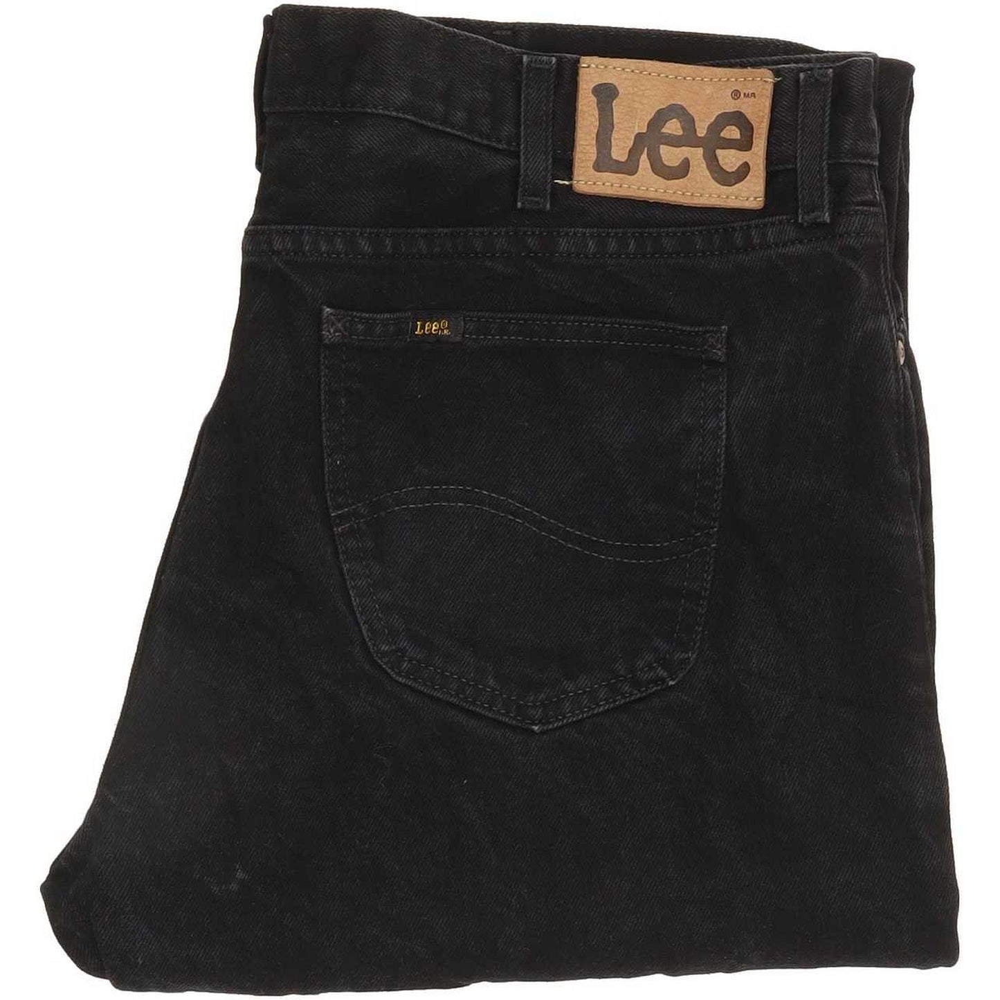 Lee Portland Men Black Straight Regular Jeans W36 L32