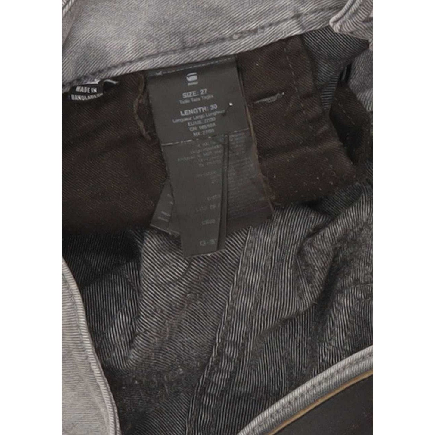 G-Star Lynn Zip Women Grey Skinny Slim Stretch Jeans W27 L30