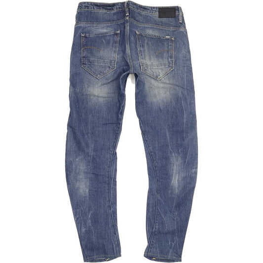 G-Star Arc 3D Low Women Blue Tapered Loose Boyfriend Jeans W25 L30