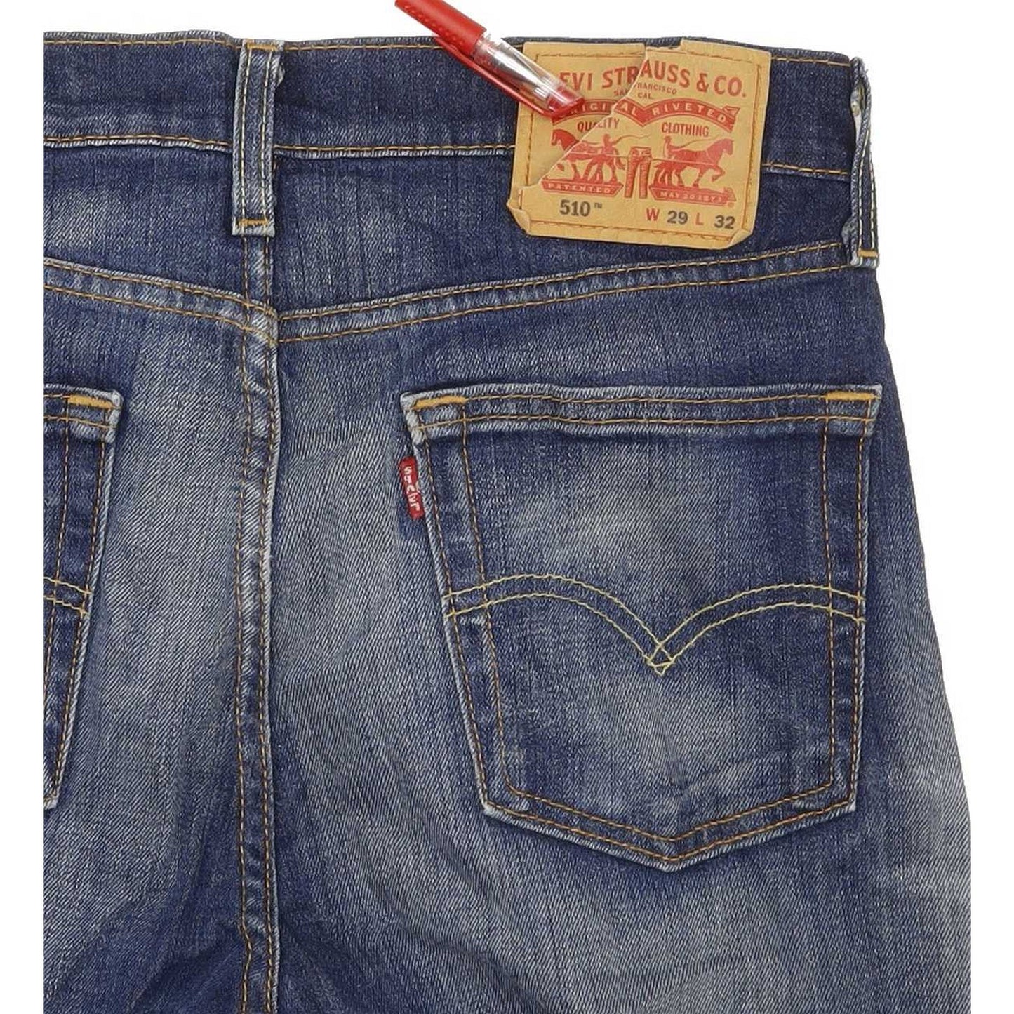 Levi's 510 Men Blue Skinny Slim Stretch Jeans W29 L31