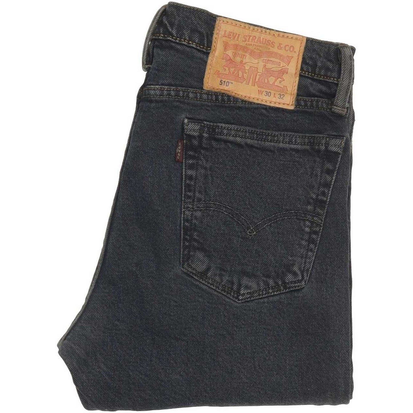 Levi's 510 Men Black Skinny Slim Stretch Jeans W30 L31