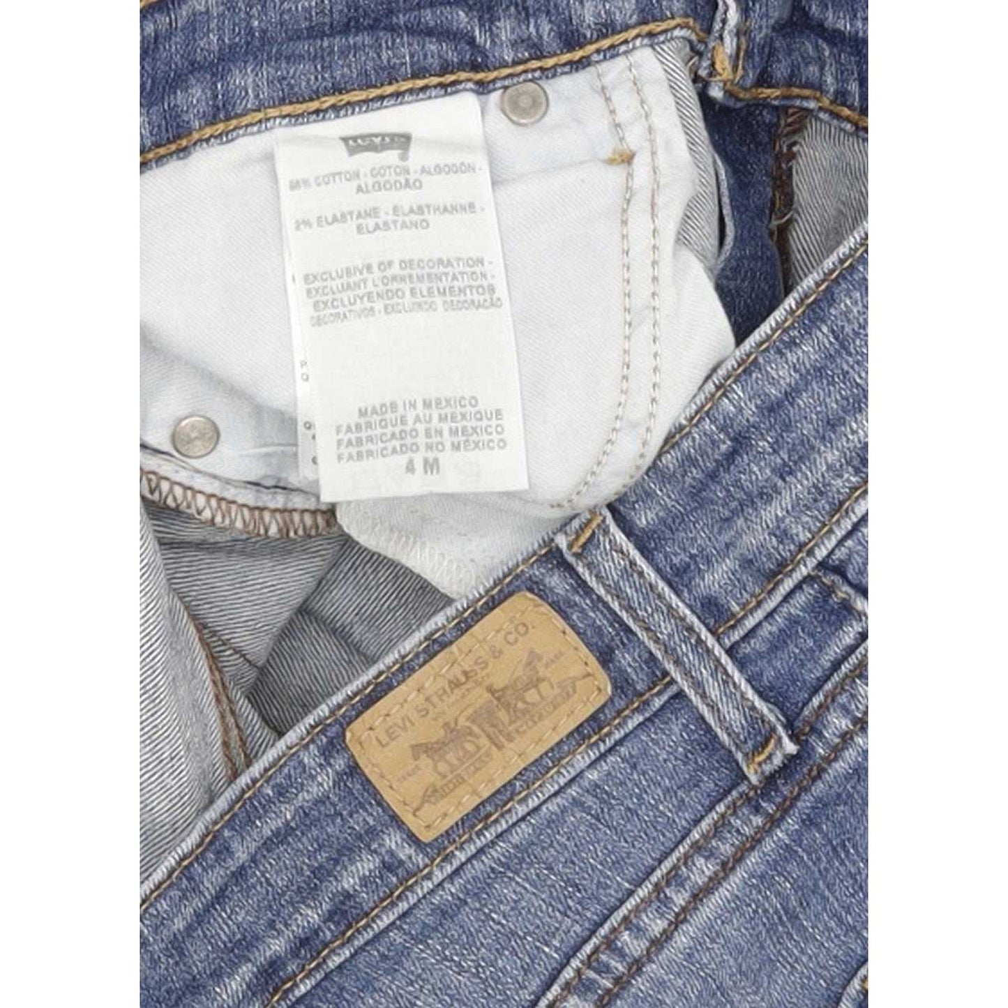Levi's Men Blue Skinny Regular Stretch Jeans W28 L30