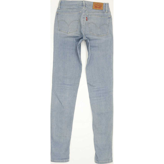Levi's 710 Super Women Blue Skinny Slim Stretch Jeans W26 L31