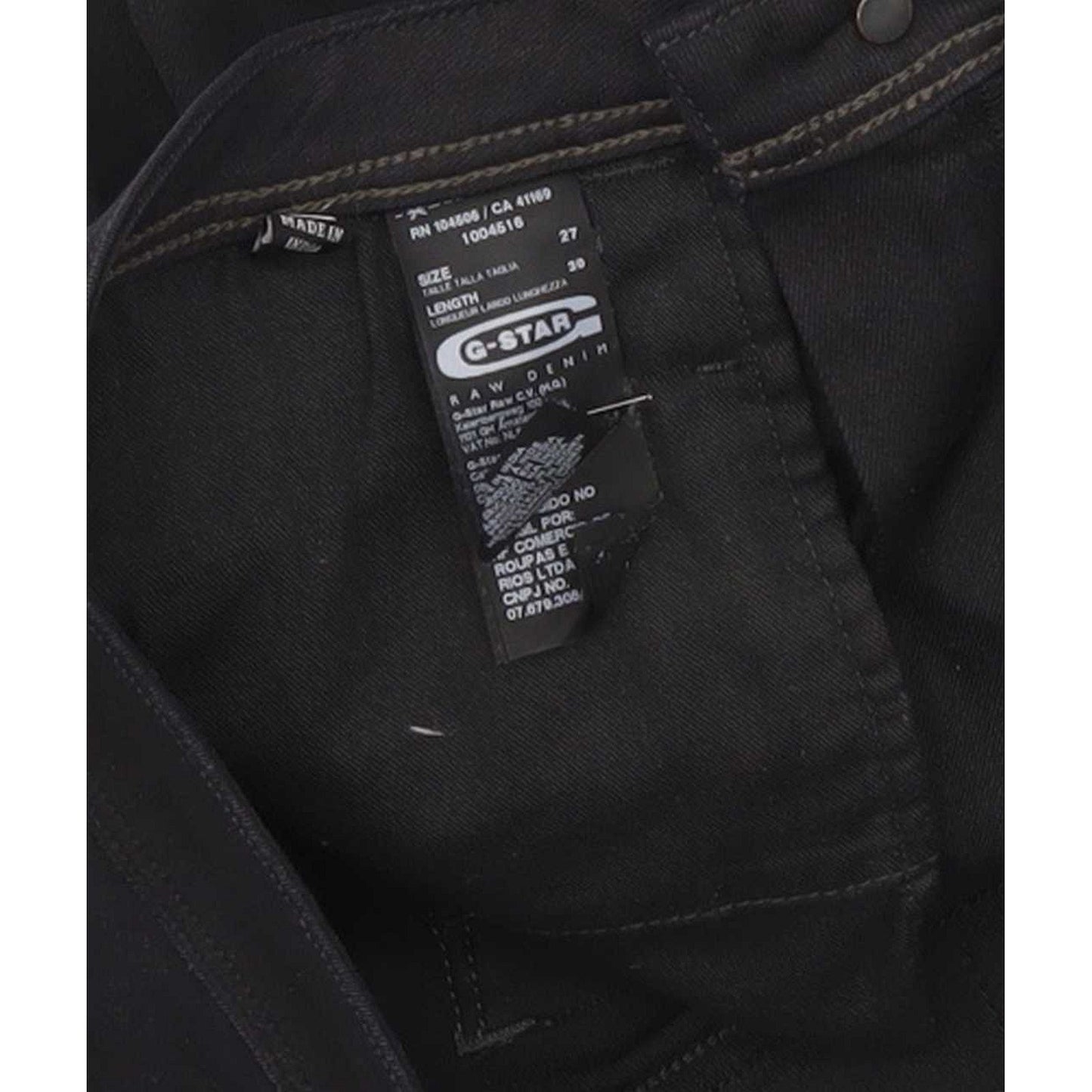 G-Star New Ocean Women Black Tapered Loose Stretch Jeans W27 L30