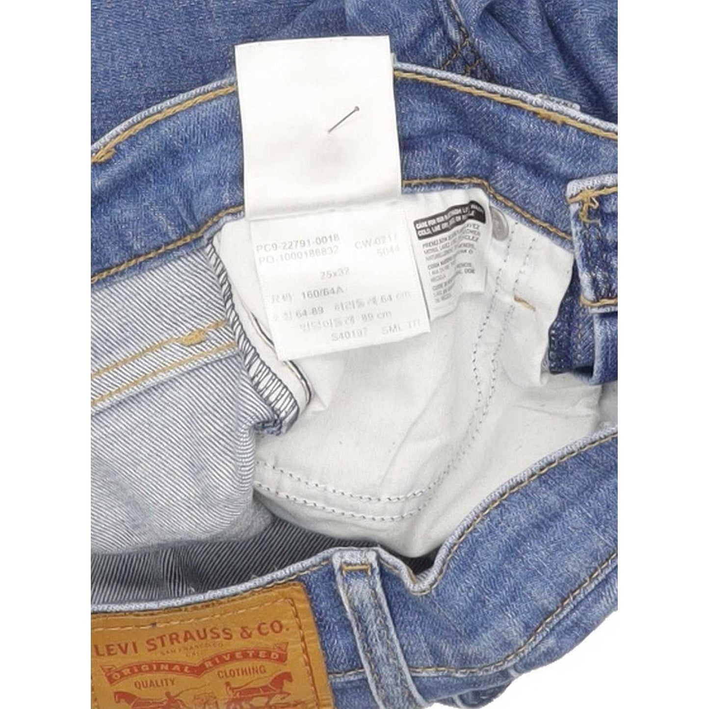 Levi's Mile High Rise Women Blue Skinny Stretch Jeans W25 L32