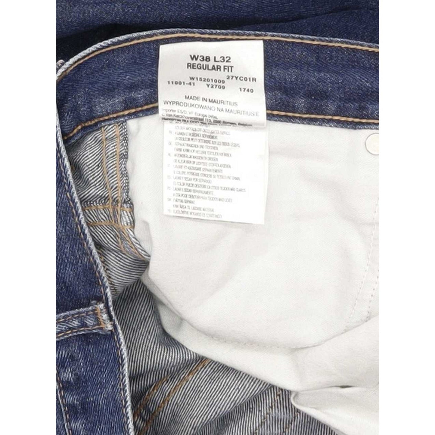 Wrangler Men Blue Straight Regular Jeans W38 L31