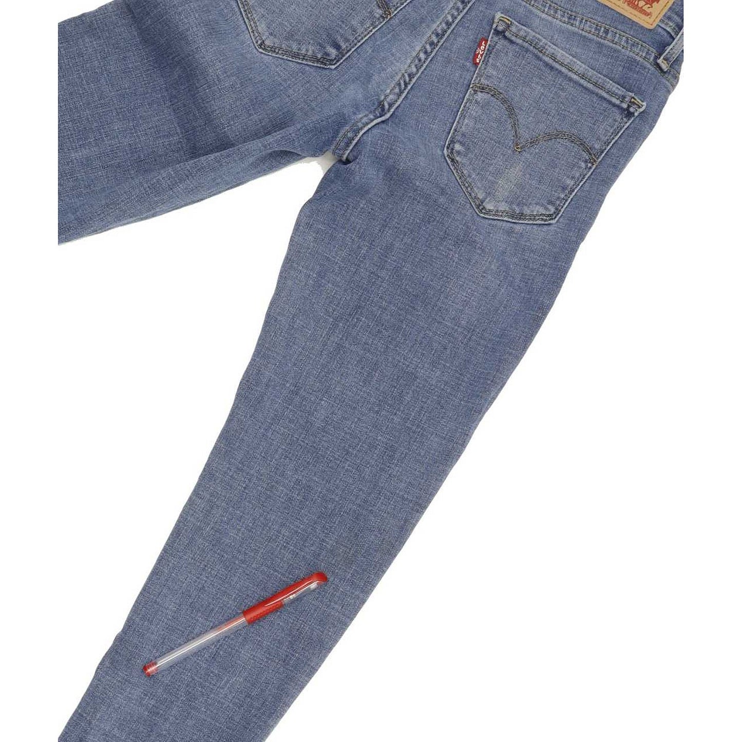 Levi's 711 Women Blue Skinny Slim Stretch Jeans W25 L32