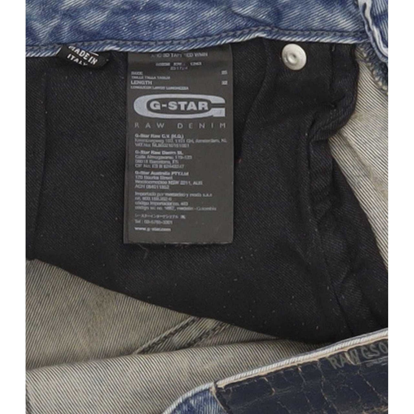 G-Star Arc 3D Women Blue Tapered Loose Stretch Jeans W25 L32