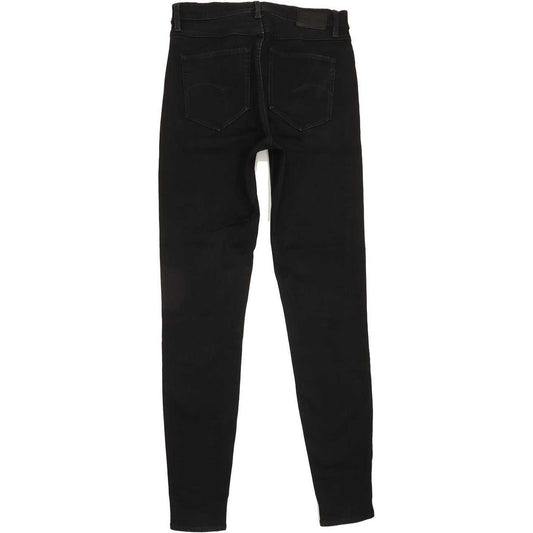 G-Star Shape High Super Black Skinny Slim Jeans High Waisted W30 L32