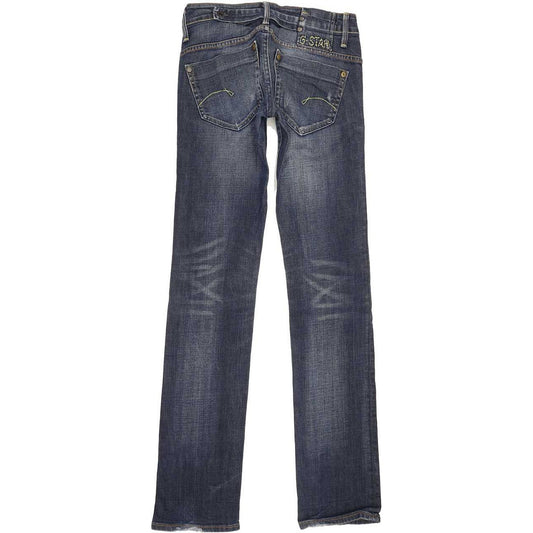 G-Star Midge Women Blue Straight Slim Stretch Jeans W26 L33