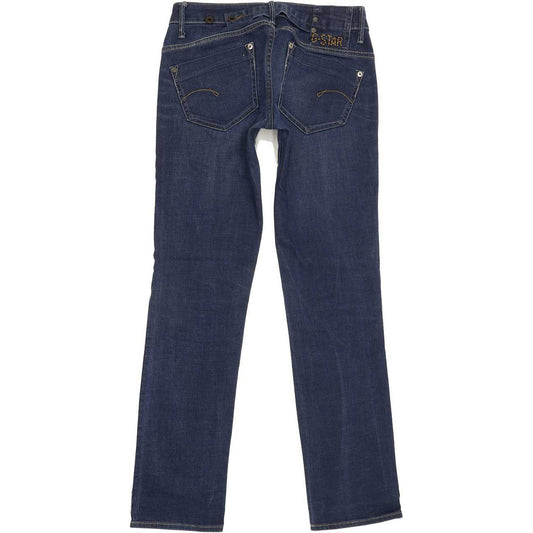 G-Star Midge Women Blue Straight Slim Stretch Jeans W27 L31