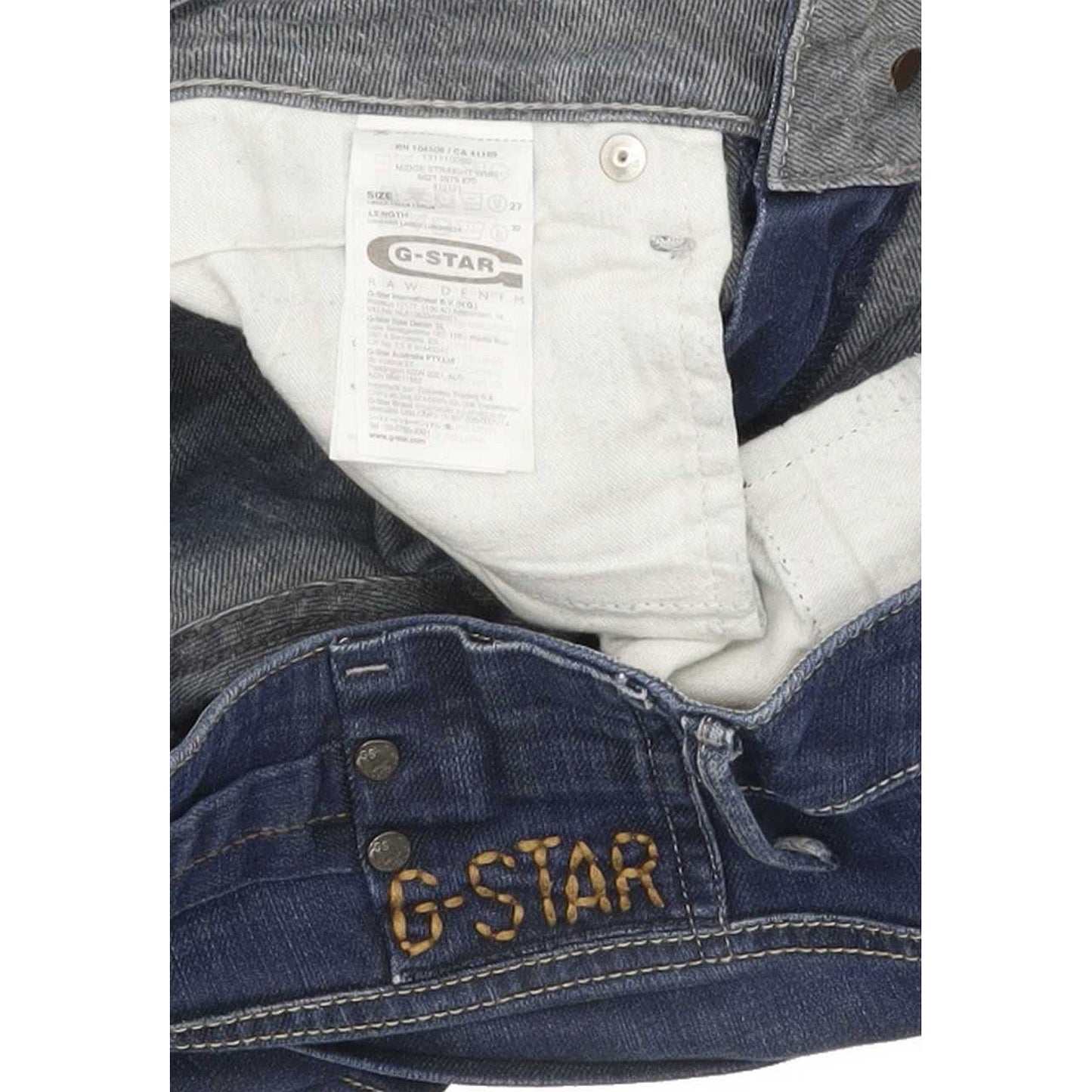 G-Star Midge Women Blue Straight Slim Stretch Jeans W27 L31