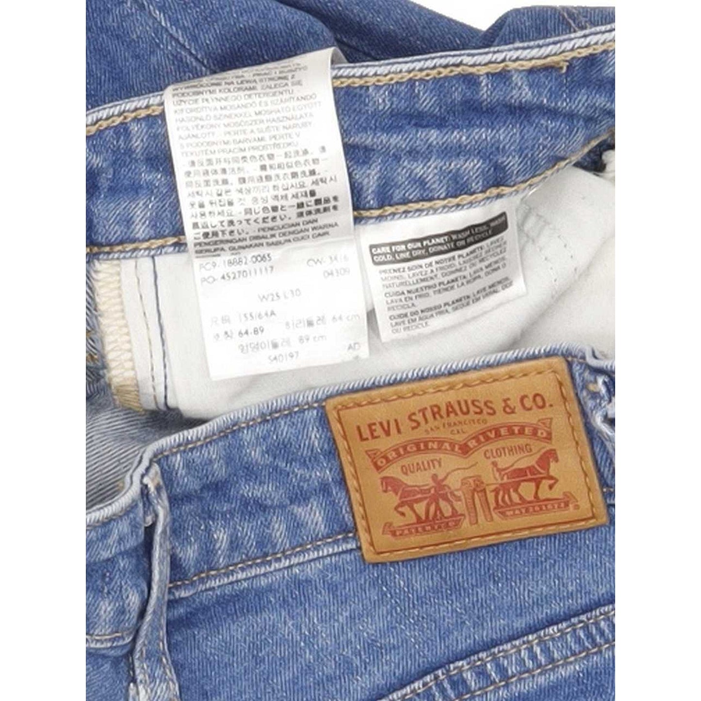 Levi's 721 High Rise Women Blue Skinny Slim Stretch Jeans W25 L29