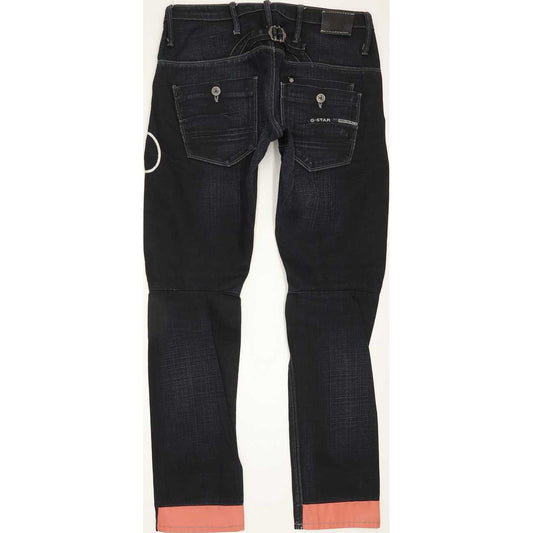 G-Star Odeon Vintage 5620 Women Blue Tapered Slim Jeans W28 L29