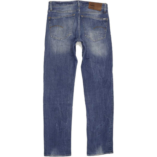 G-Star 3301 Men Blue Straight Slim Stretch Jeans W30 L33