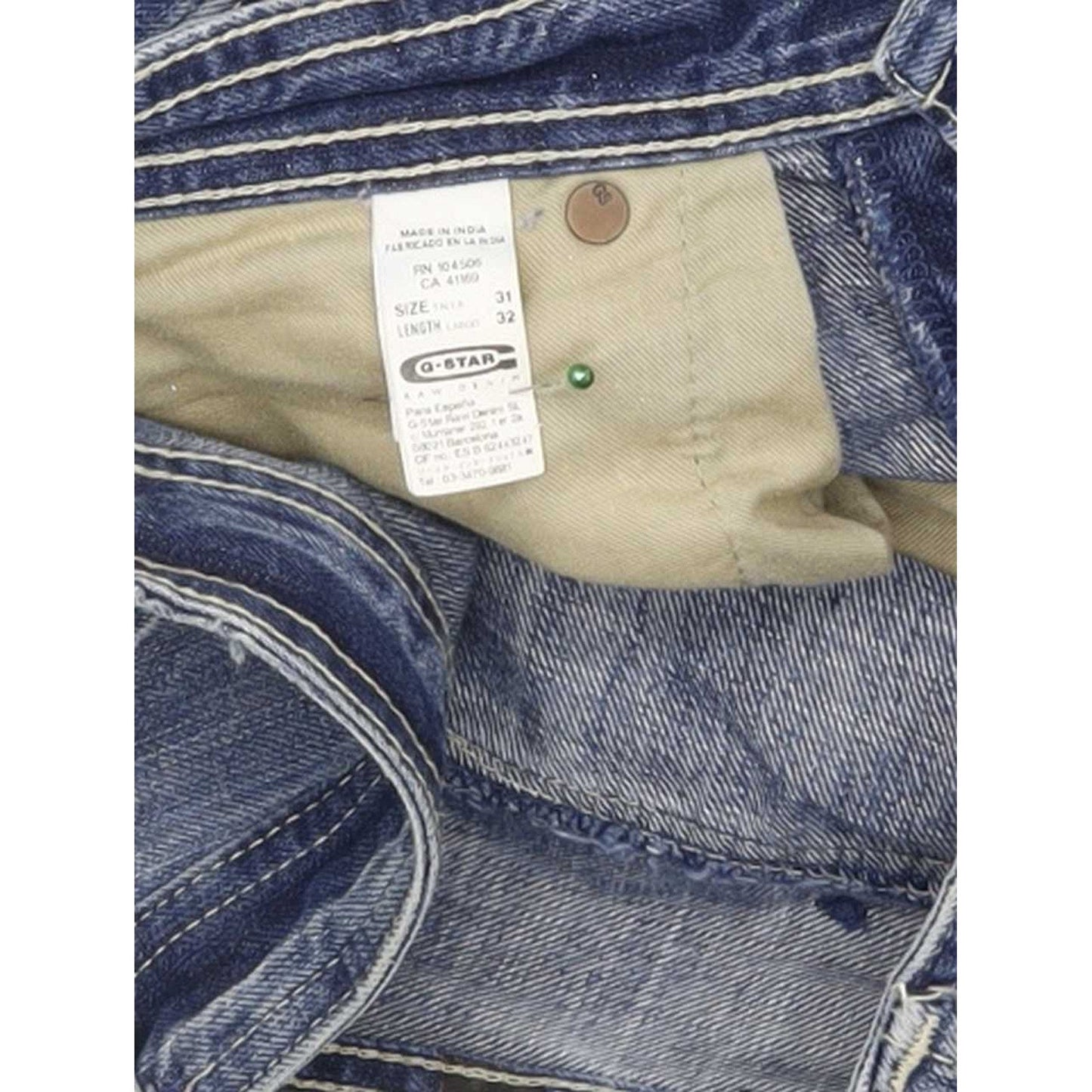 G-Star Locker Men Blue Straight Regular Jeans W31 L32