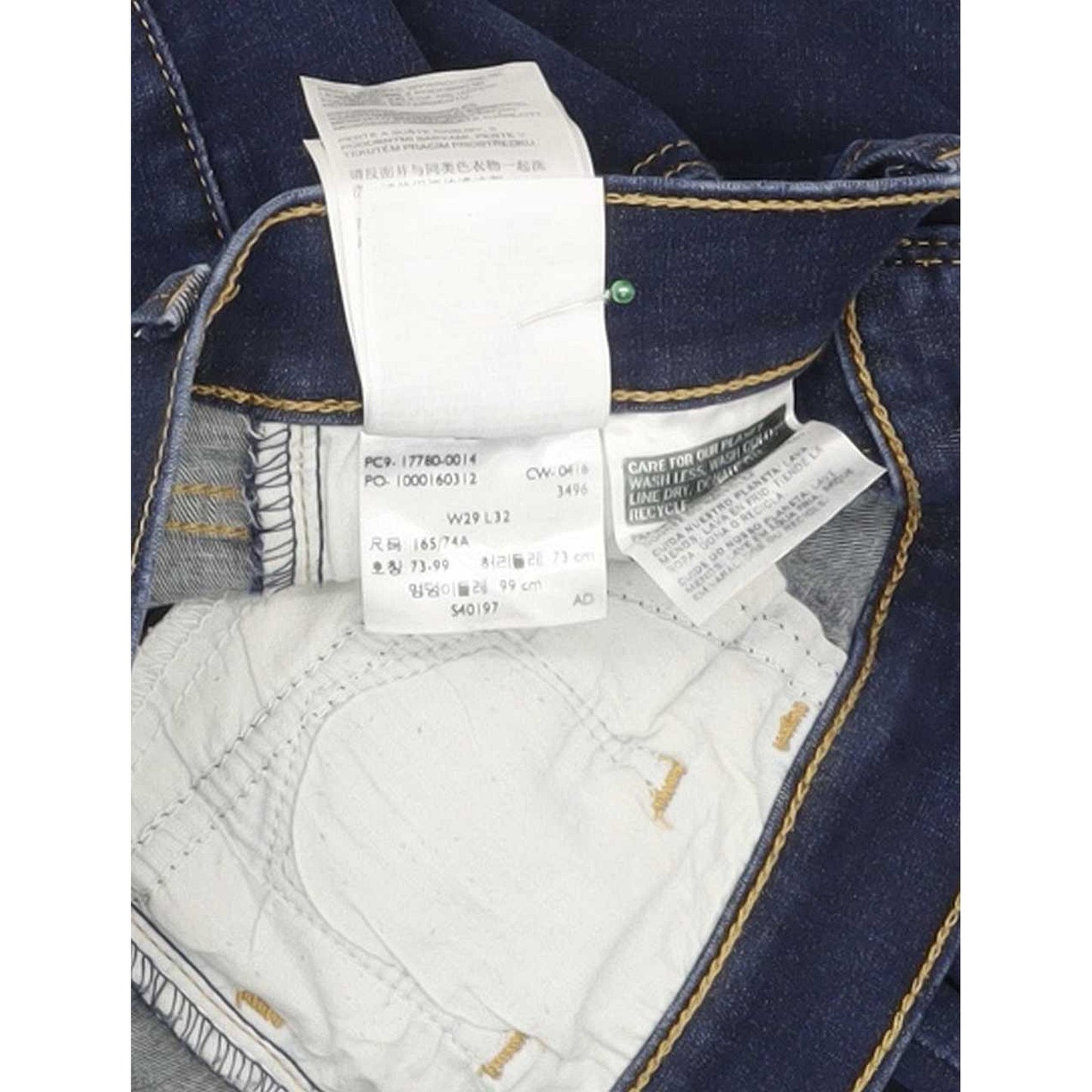 Levi's 710 Super Women Blue Skinny Slim Stretch Jeans W29 L31