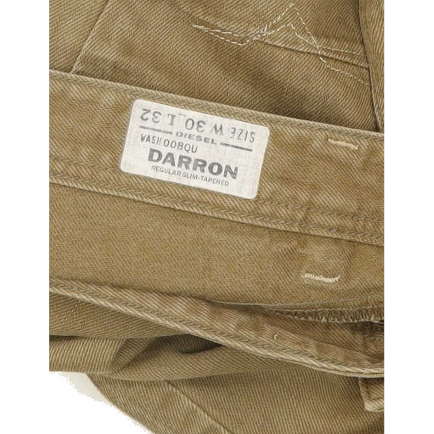 Diesel Darron Men Beige Tapered Slim Jeans W30 L31