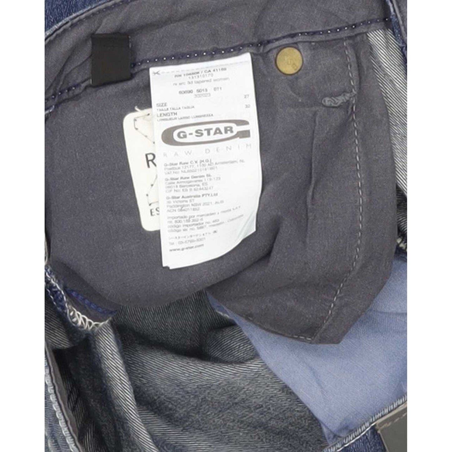 G-Star Arc 3D Women Blue Tapered Loose Jeans W27 L32
