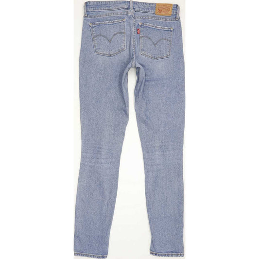 Levi's 711 Women Blue Skinny Slim Stretch Jeans W26 L30