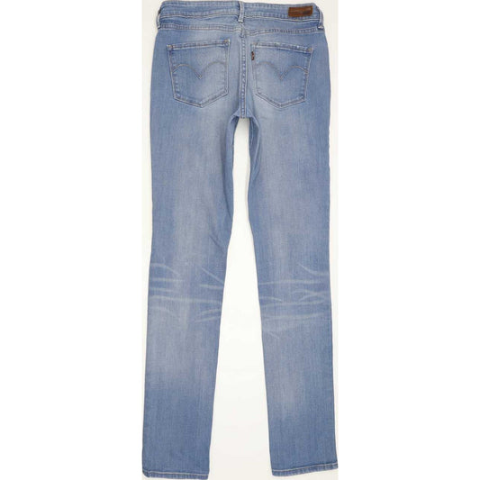 Levi's Demi Curve Women Blue Straight Regular Stretch Jeans W29 L33