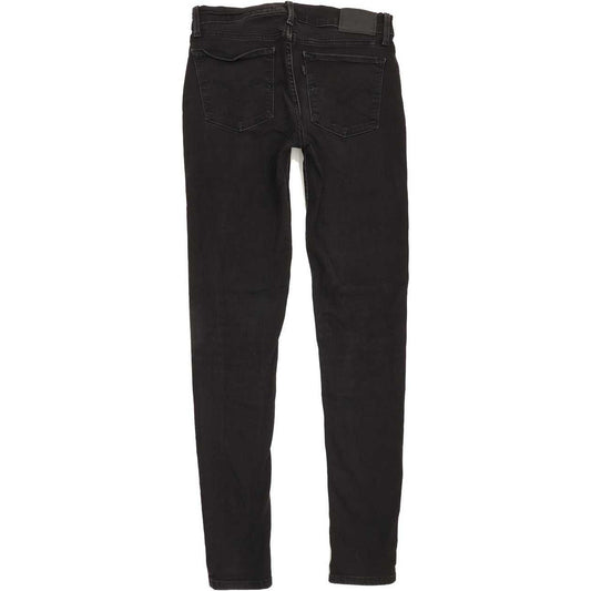 Levi's 710 Super Women Black Skinny Slim Stretch Jeans W29 L31