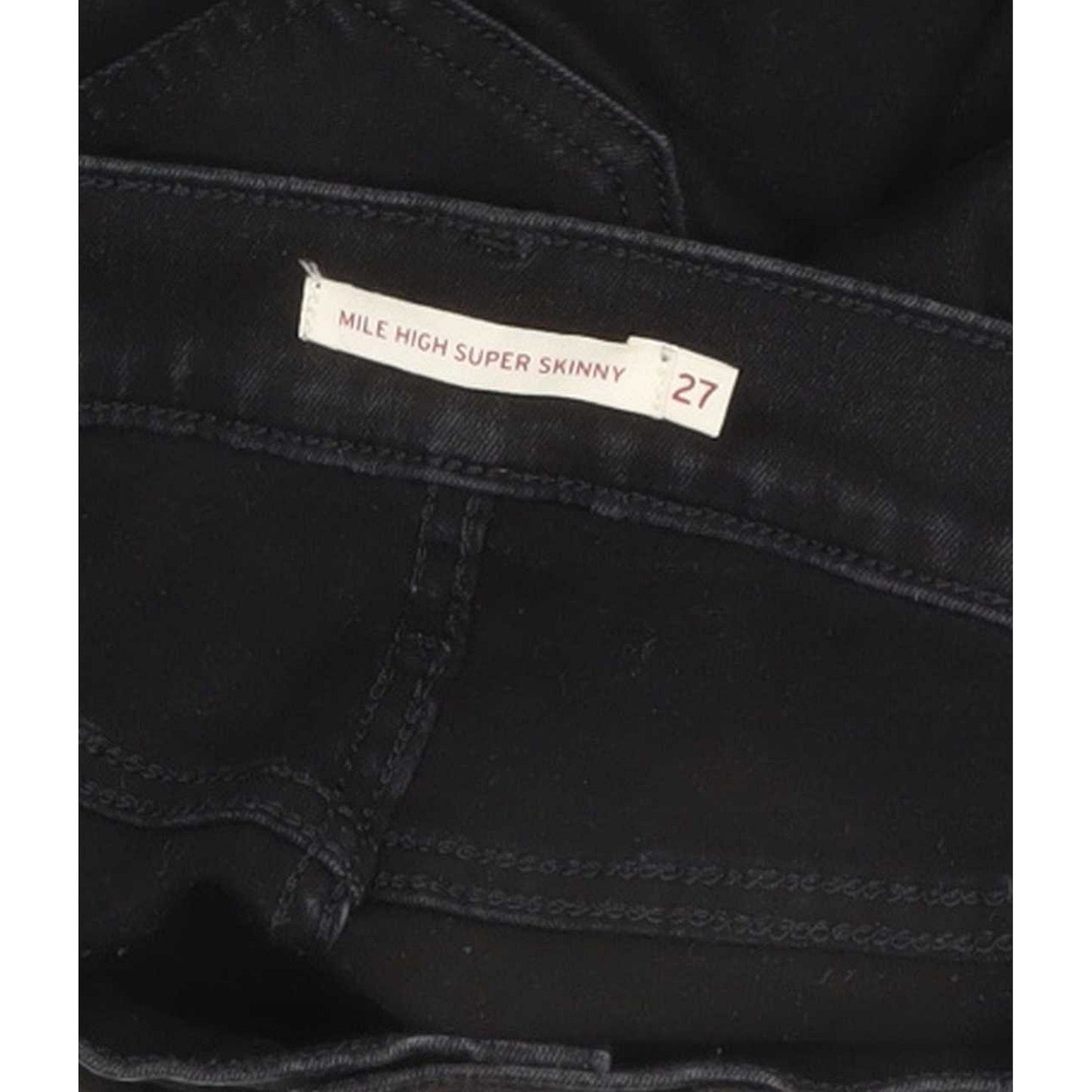 Levi's Mile High Rise Black Skinny Jeans High Waisted W27 L32