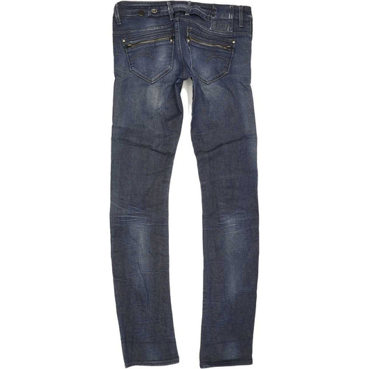 G-Star Corvet Women Blue Skinny Slim Stretch Jeans W28 L34