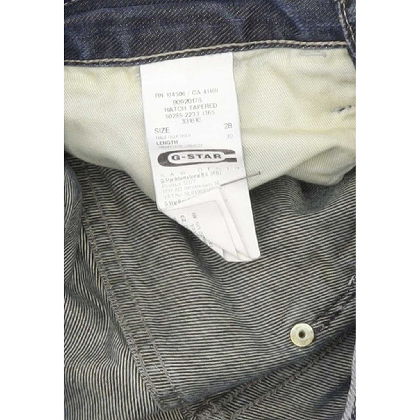 G-Star Hatch Men Blue Tapered Regular Jeans W28 L32
