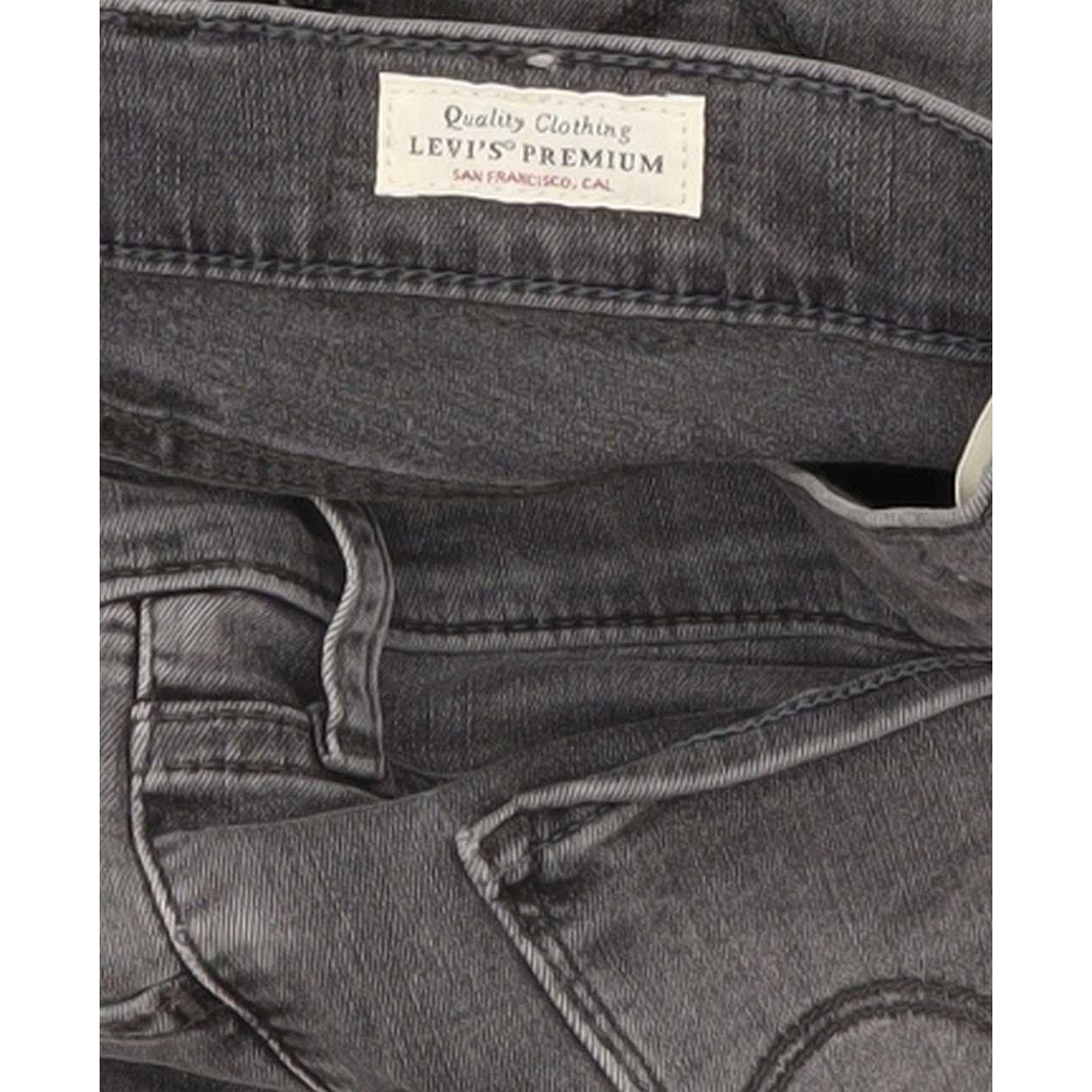 Levi's 720 High Rise Women Charcoal Skinny Stretch Jeans W28 L31