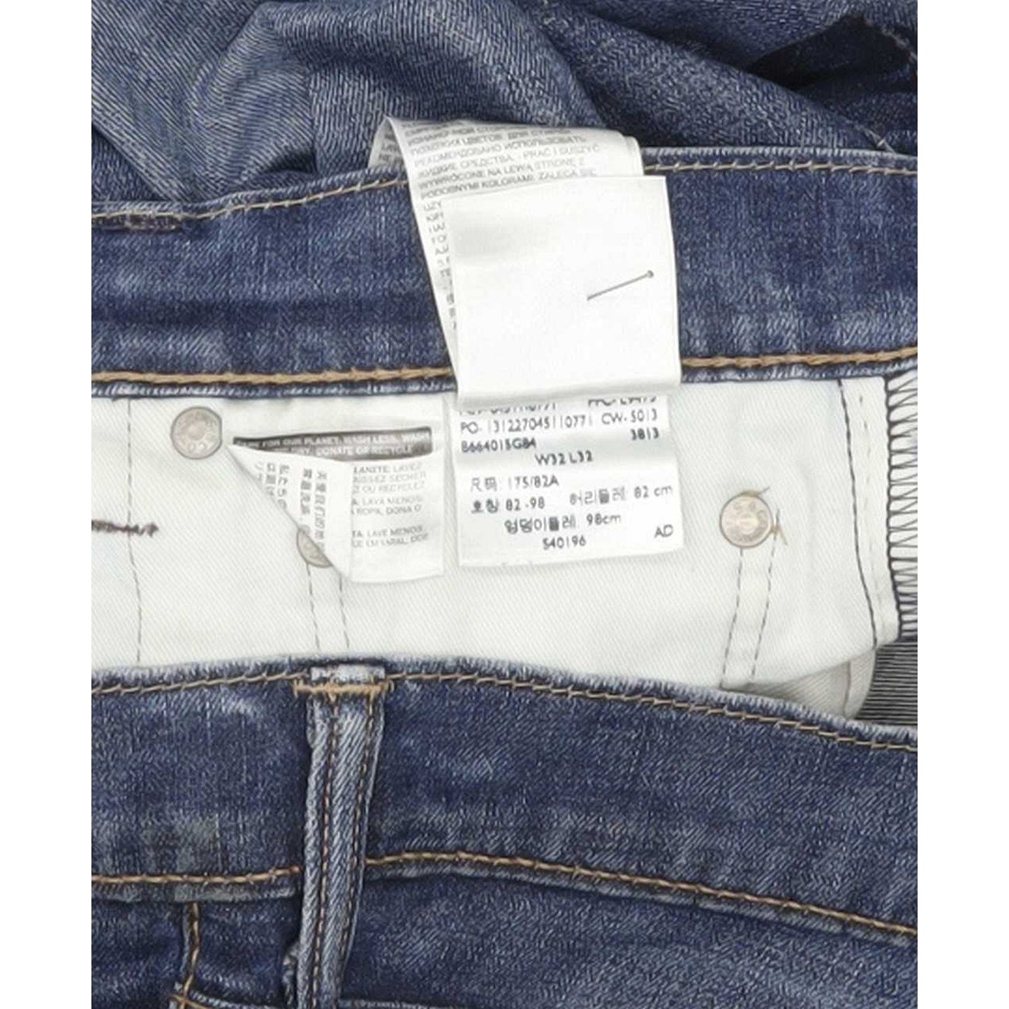 Levi's 511 Men Blue Straight Slim Stretch Jeans W32 L32