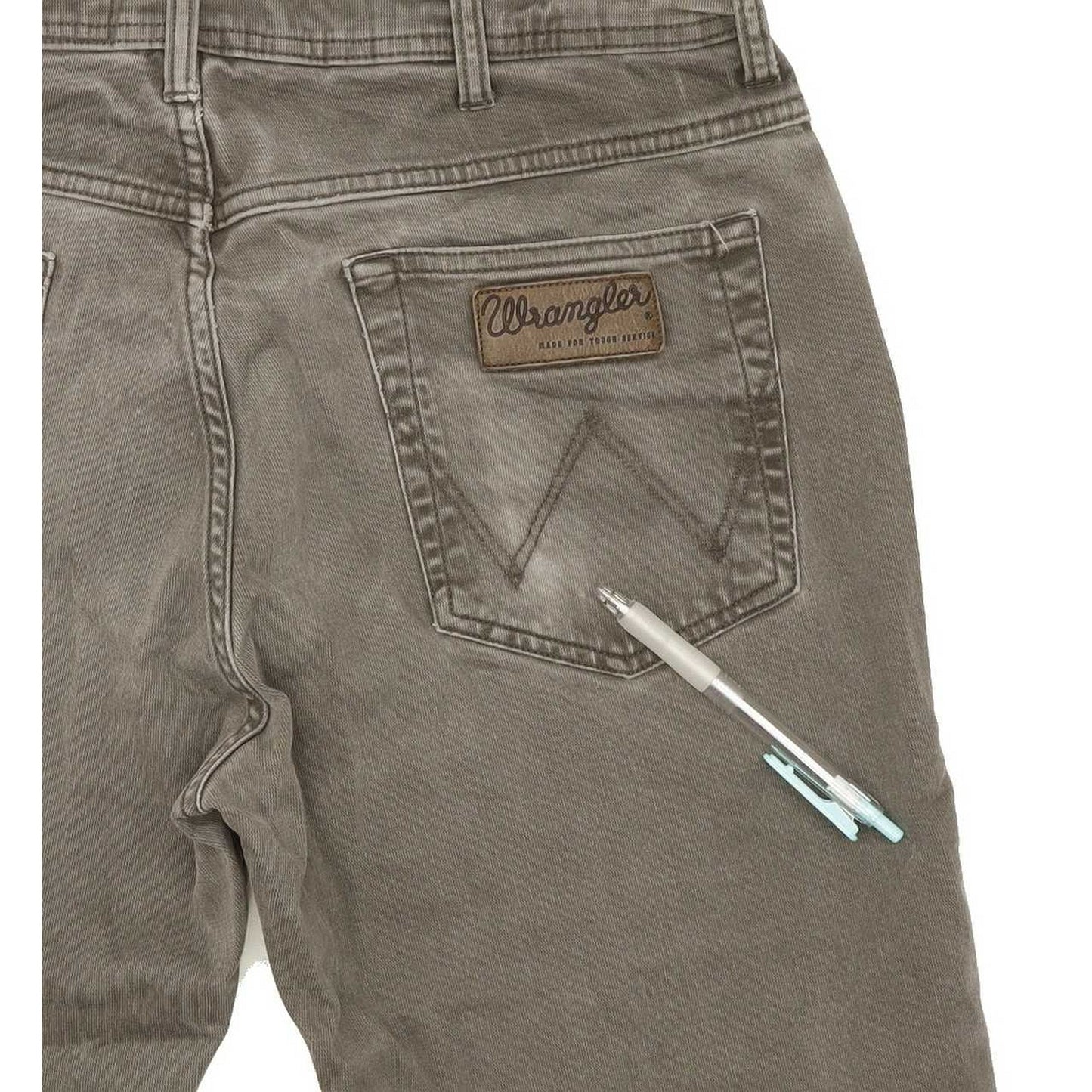 Wrangler Arizona Men Grey Straight Regular Stretch Jeans W34 L31