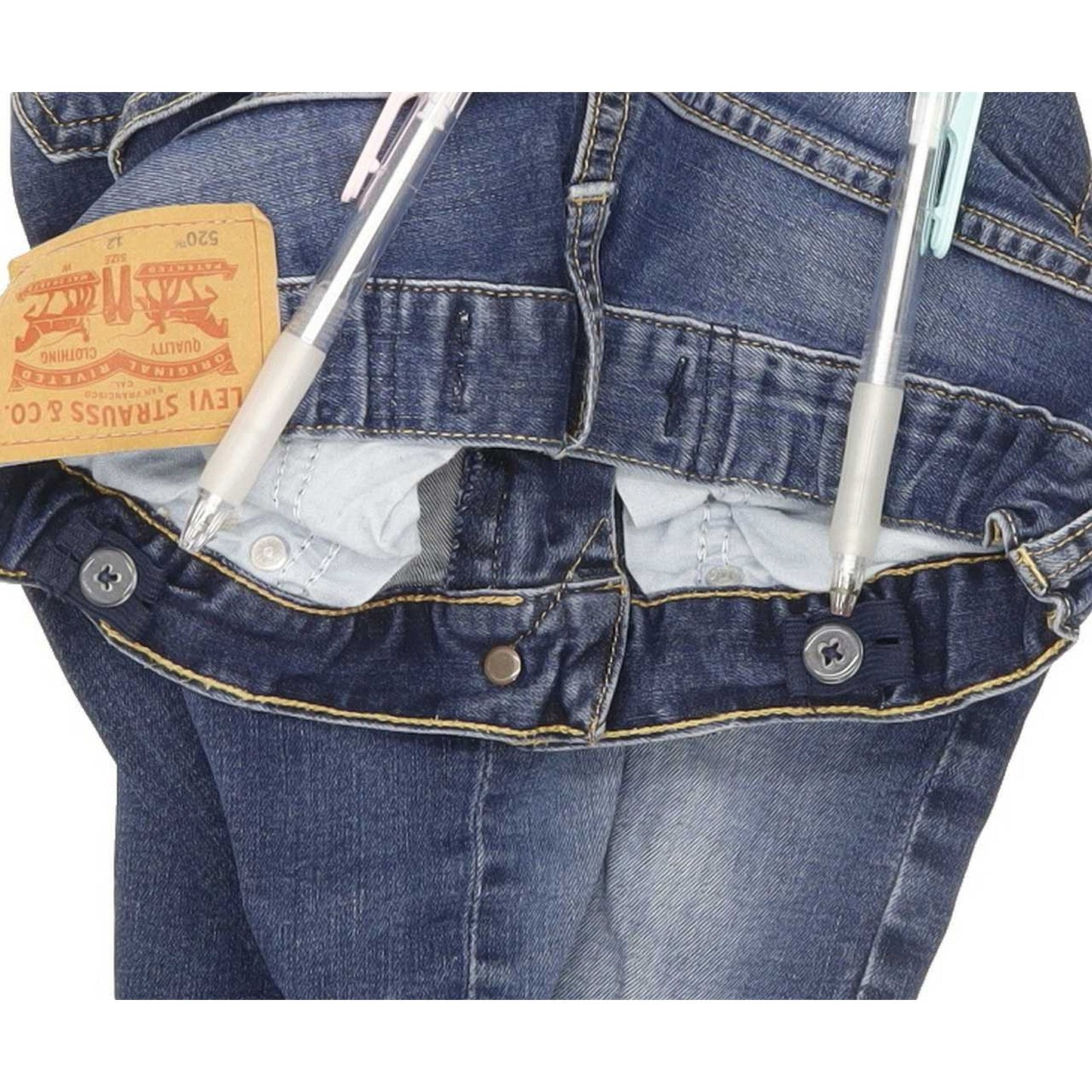 Levi's 520 Kids Blue Tapered Slim Stretch Jeans W25 L28
