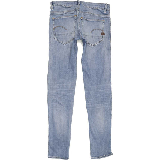 G-Star S-Staq 5-pkt Men Blue Straight Slim Stretch Jeans W32 L35