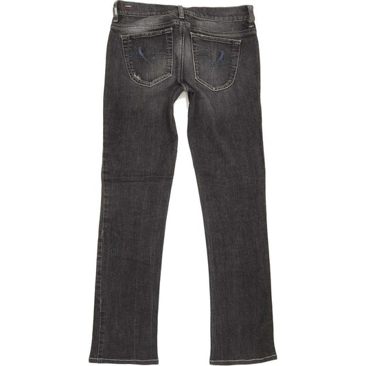 Diesel Liv 0085G Women Charcoal Straight Regular Stretch Jeans W30 L30