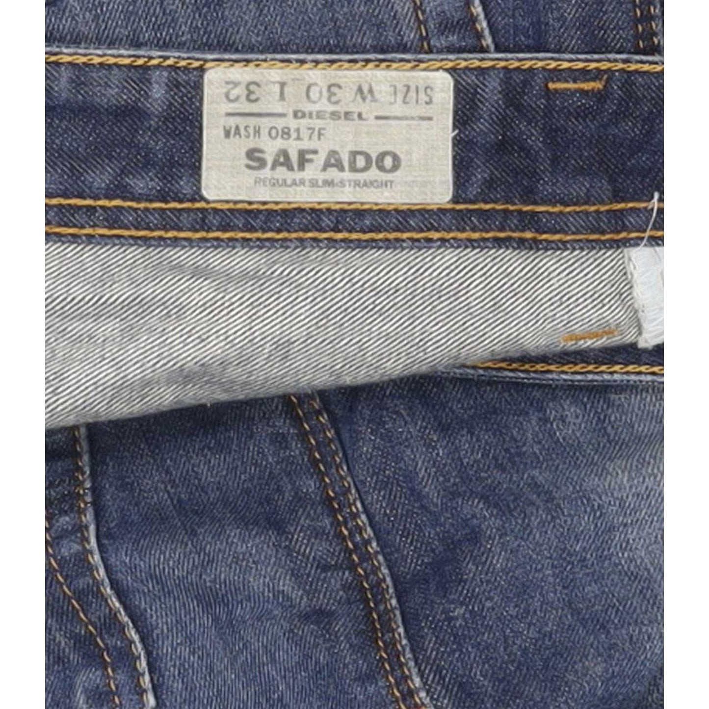 Diesel Safadoo 0817F Men Blue Straight Regular Jeans W31 L32