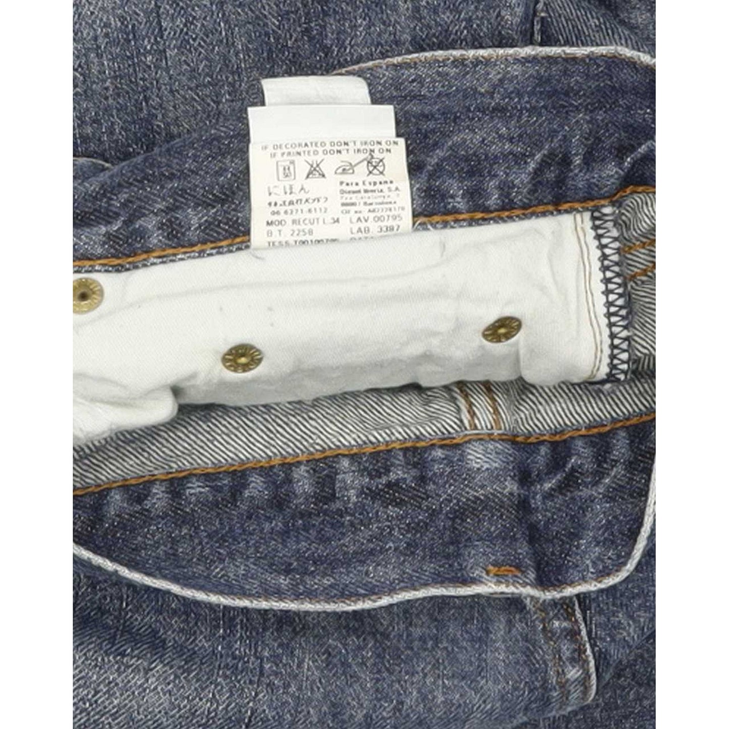 Diesel Recut Men Blue Straight Regular Jeans W31 L34
