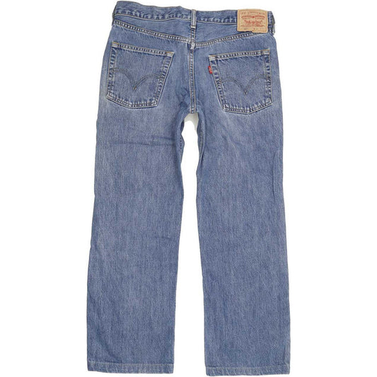 Levi's 505 Men Blue Straight Regular Jeans W34 L27