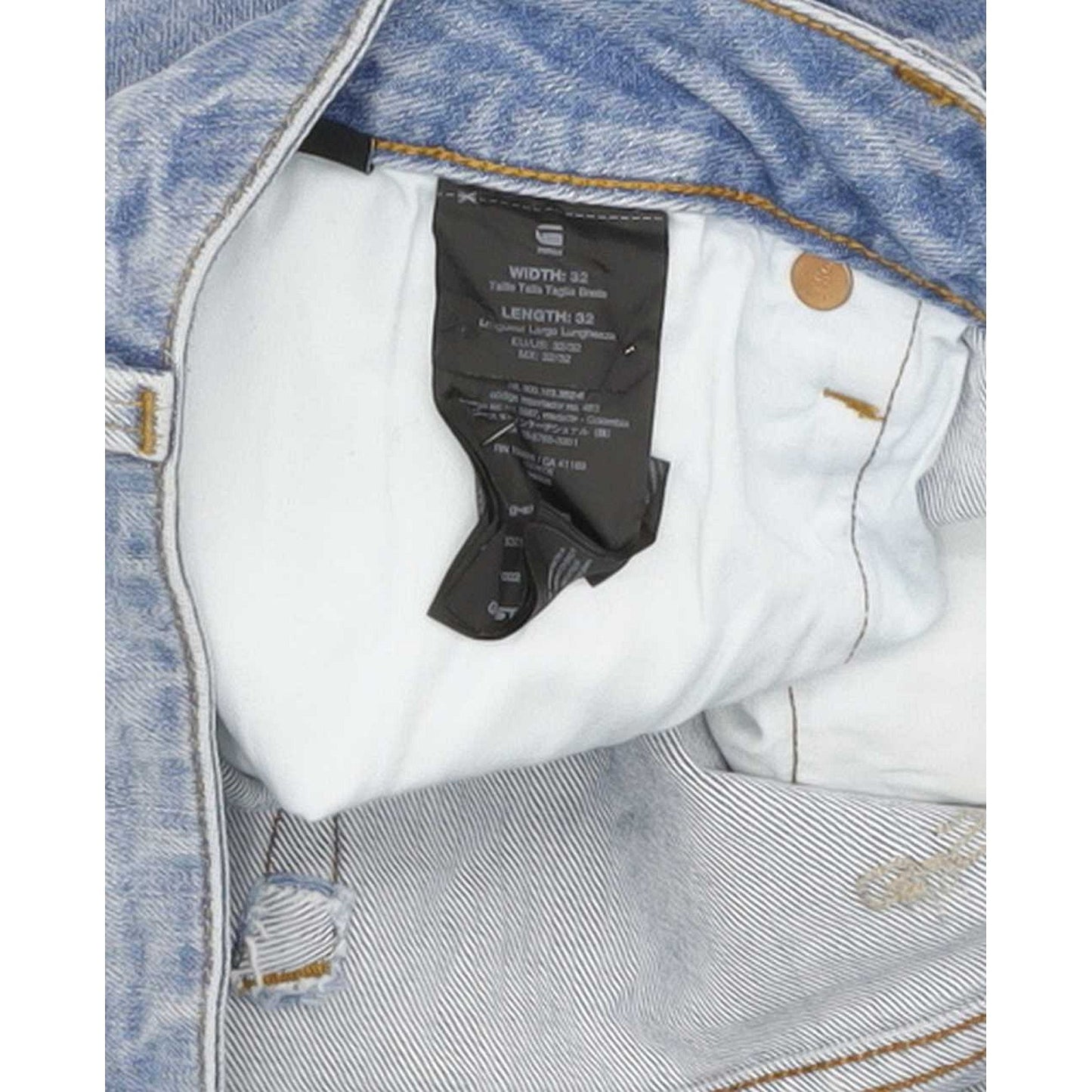 G-Star 3301 Men Blue Straight Regular Stretch Jeans W32 L31