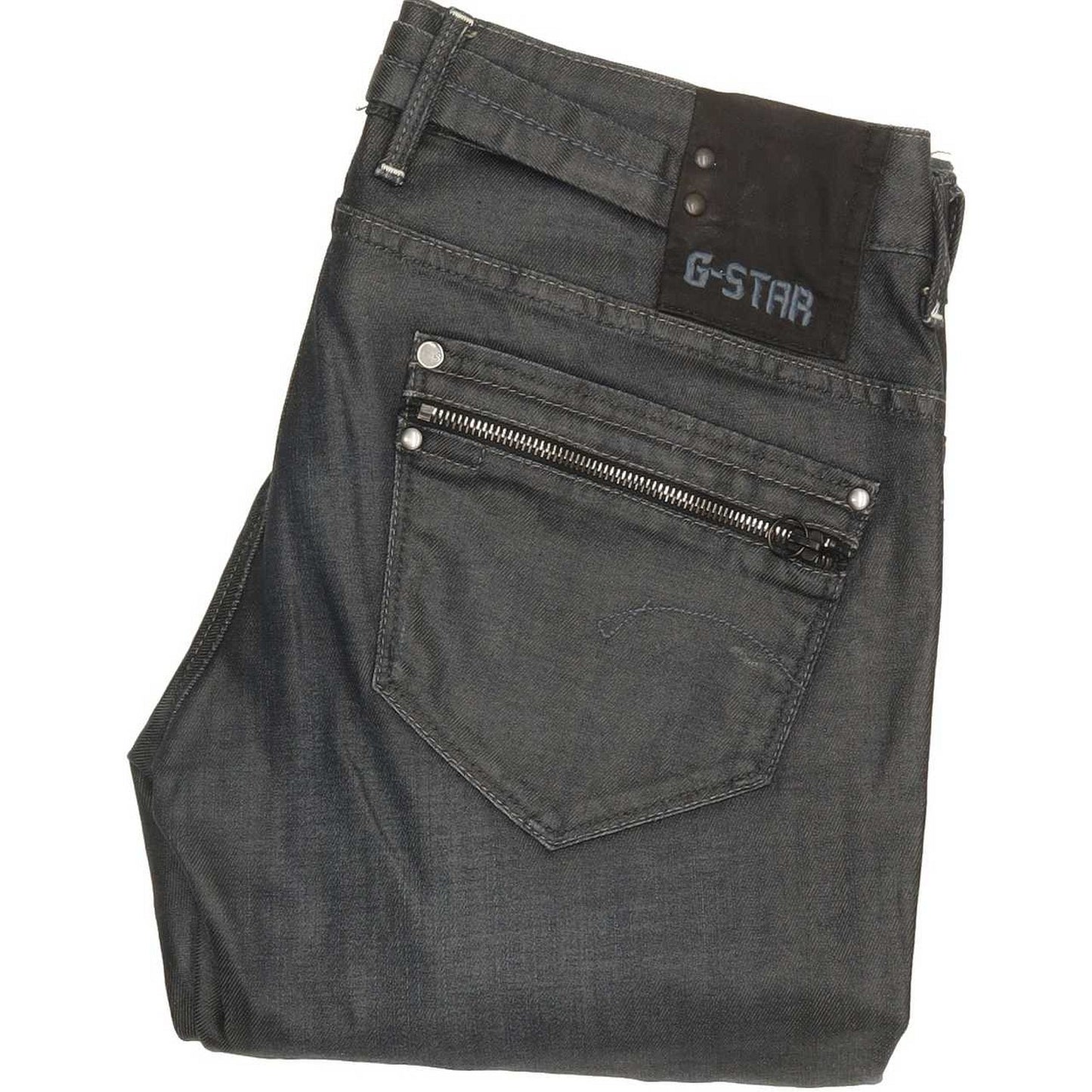 G-Star Women Navy Straight Slim Jeans W30 L32