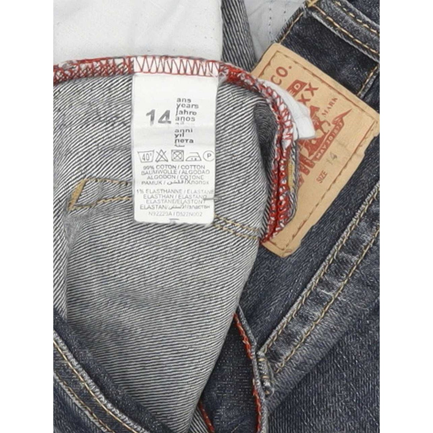 Levi's Kids Blue Straight Regular Stretch Jeans W30 L30