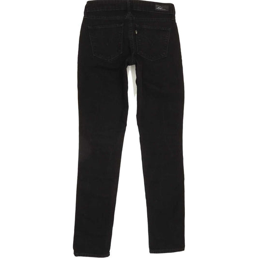 Levi's Women Black Skinny Slim Stretch Jeans W24 L29