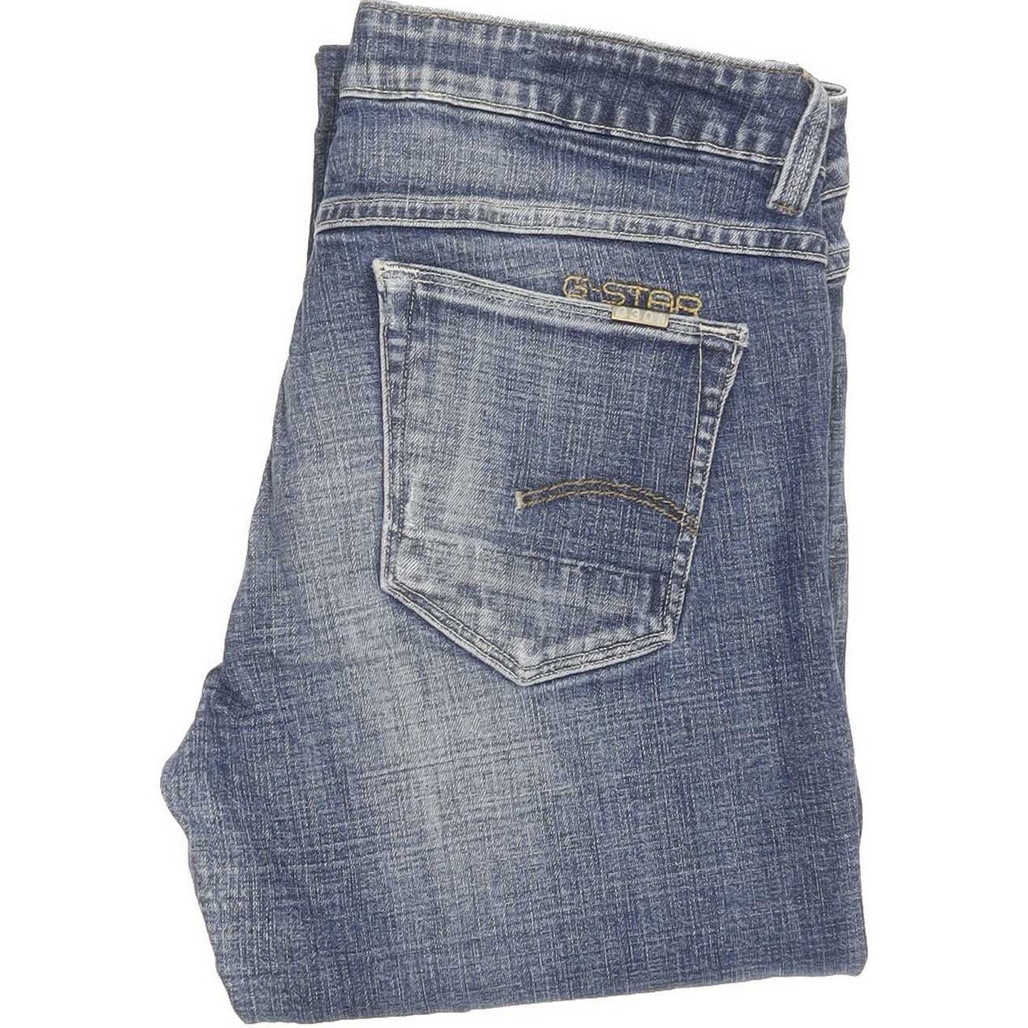 G-Star Women Blue Straight Slim Stretch Jeans W27 L33